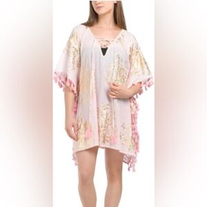 Debbie Katz Swim Coverup with Gold Detail